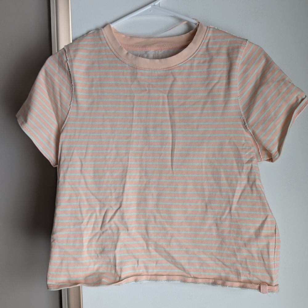 We The Free Peach and White Top